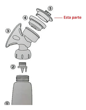 Repuesto Tapa De Tetero De Extractor Eléctrico