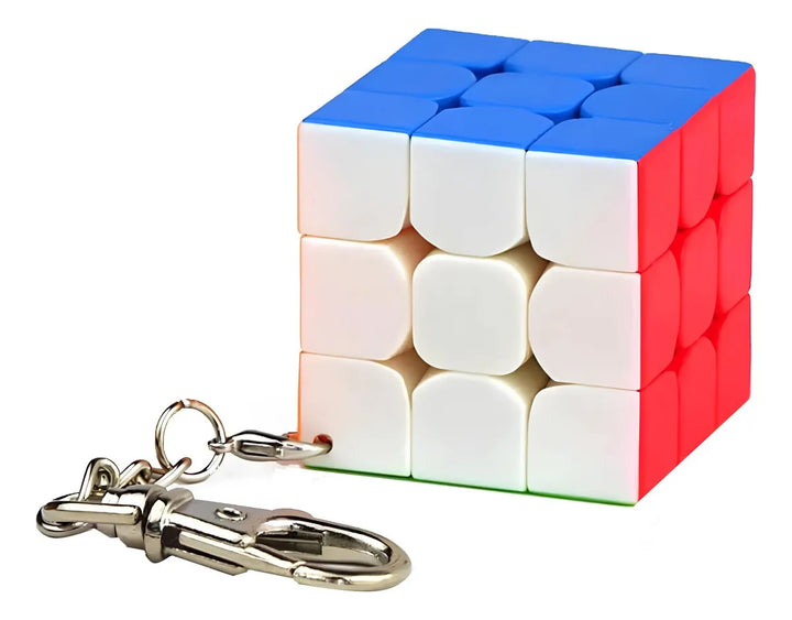 Mini Cubo Rubik Qiyi 3x3x3 Llavero Stickerless Antiestrés