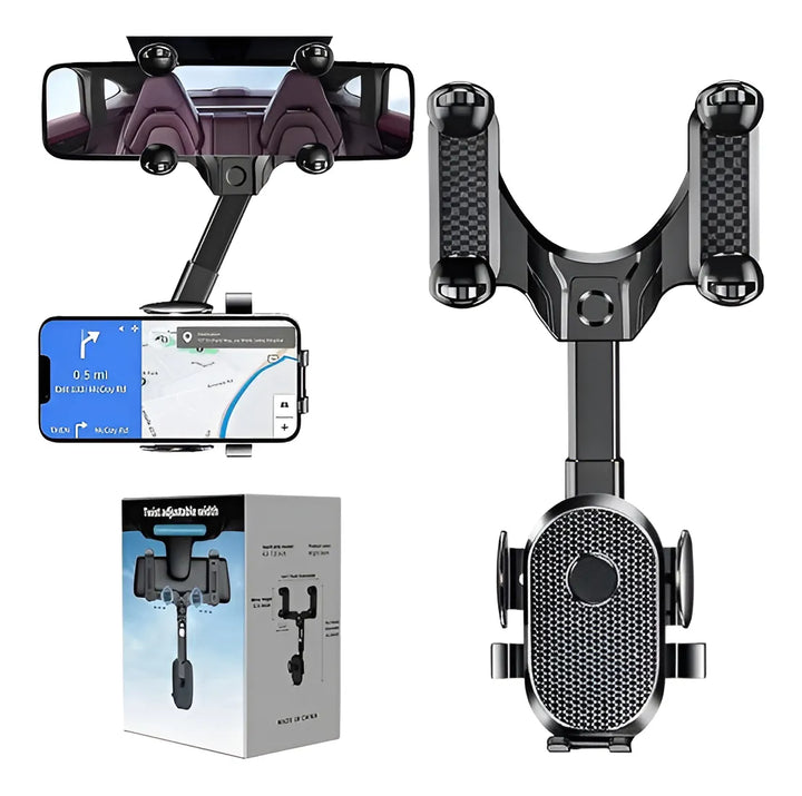 Soporte Celular Espejo Retrovisor Carro 360 Rotación Holder