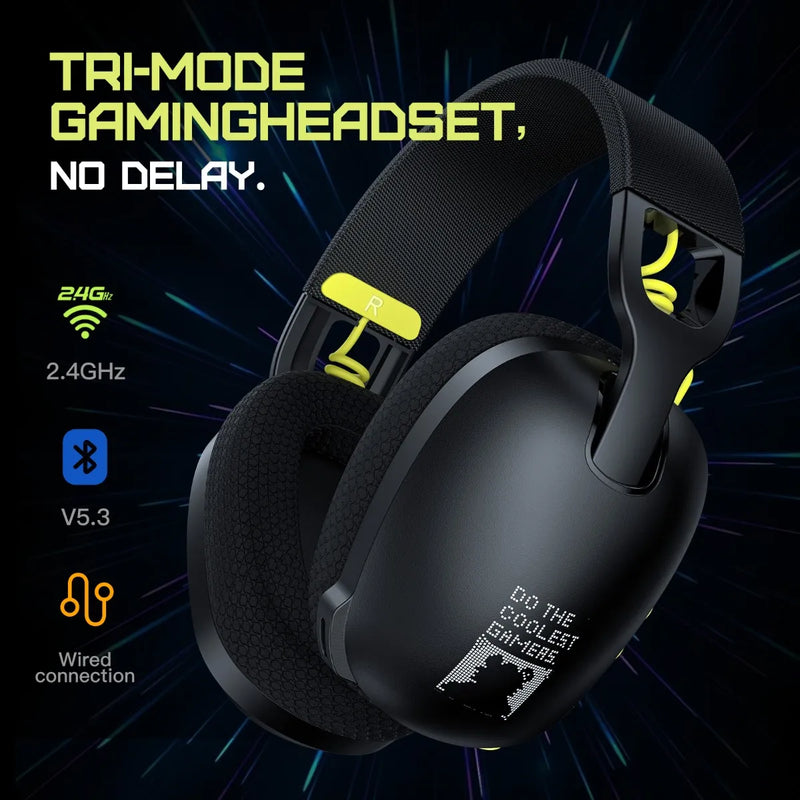 Auriculares inalámbricos para juegos Onikuma B2 con conexión USB y Bluetooth, color negro