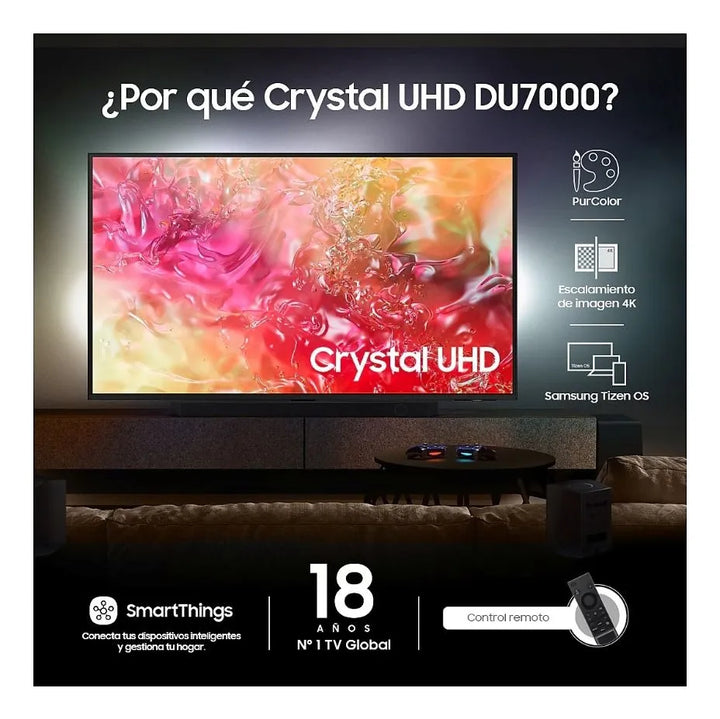 Televisor Tv Smart Tv Samsung Cristal 55 Pulgadas 4kuhd