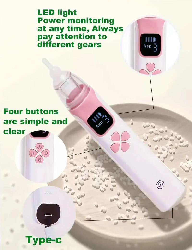 Aspirador Nasal Electrico Recargable Musical Para Bebe Segun Disponibilidad