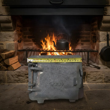 Puerta Para Estufa De Leña Pequeña 20cm X 17cm X 6cm Gris Oscuro