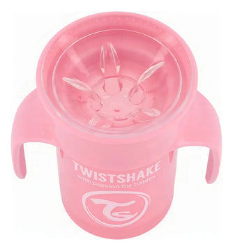 Vaso 360 Twistshake - Vaso De Entrenamiento Niños 230 Ml Color Rosa pastel Liso
