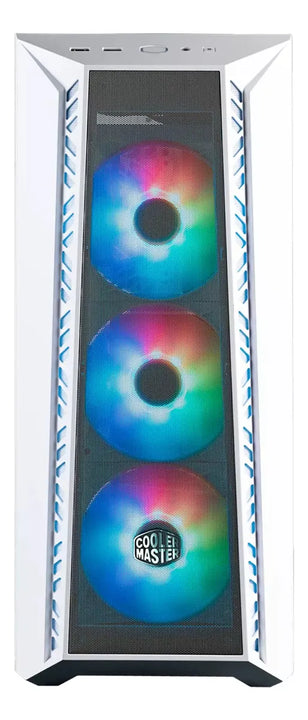 Combo Caja Cooler Master 520 Mesh + Liquid 240l Argb Blanco