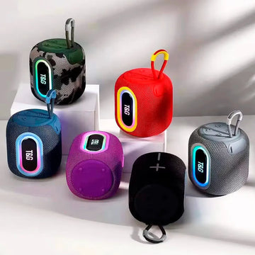 Parlante Altavoz Portátil Bluetooth Tws Envolvente Y Potente Negro