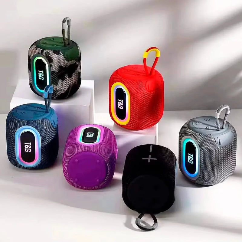 Parlante Altavoz Portátil Bluetooth Tws Envolvente Y Potente Negro