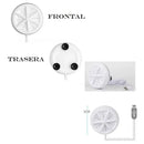 Mini Lavadora Portátil Giratoria Mini Turbina Ultrasónica Blanco