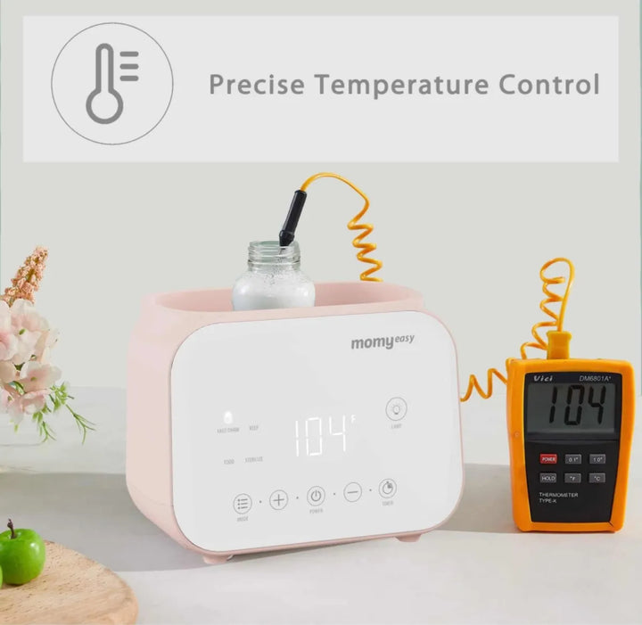 Esterilizador Y Calentador Digital De Biberones Rosado