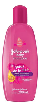 Shampoo Johnson's Baby Gotas de Brillo de aceite de argán en botella de 200mL por 1 unidad