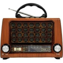 Radio Retro Am Fm Parlante Usb Portátil Bluetooth Recargable