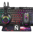 Xtr Ike Cmx-410 4 In 1 Gaming Combo Color del teclado Negro