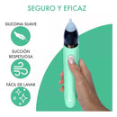 Aspirador Limpieza Nasal Para Bebe Niño Eléctrico Automatico Color Verde claro