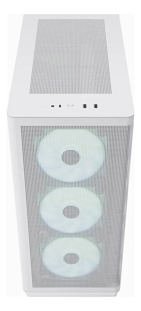 Gabinete Gamer Apnx C1 Blanco Maxima Calidad Alta Gama 4 Fan