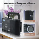 Radio Am Fm Onda Corta Sonido Sintonia Fina Blue Usb Sd Mp3 Negro
