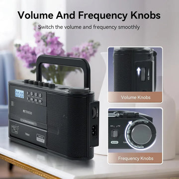 Radio Am Fm Onda Corta Sonido Sintonia Fina Blue Usb Sd Mp3 Negro