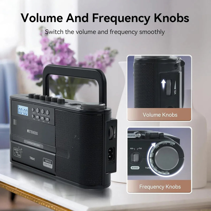 Radio Am Fm Onda Corta Sonido Sintonia Fina Blue Usb Sd Mp3 Negro