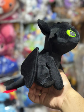 Furia Nocturna Chimuelo + Furia Luminosa Blanco Peluche Pareja Negro Y Blanco