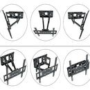 Soporte Tv Pared Doble Brazo 40-80 Pulgadas Vesa Articulado Color Negro