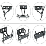 Soporte Tv Pared Doble Brazo 40-80 Pulgadas Vesa Articulado Color Negro