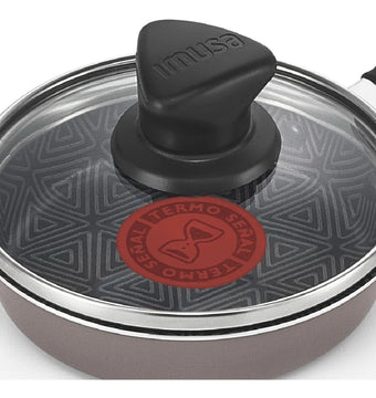 Cacerola Para Huevos 12cm Con Tapa Imusa Talent 5861029284 Gris Y Azul