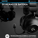 Logitech G Pro X 2, Diadema Gamer 7.1 Lightspeed / Bluetooth Negro