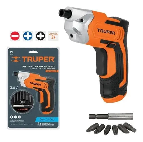 Destornillador Inalámbrico Profesional Accesorios 36vtruper - Naranja Oscuro - 50