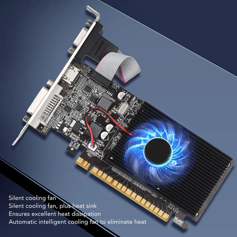 ~? Tarjeta Grafica Gt610 Para Office, Tarjeta De Video Ddr3