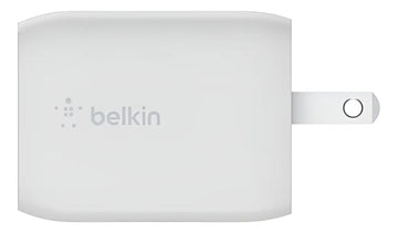 Cargador Pared Dual Belkin Usbc 65w Color Blanco