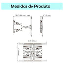 Soporte TV articulado 45 a 75 Md-p6 Color Negro