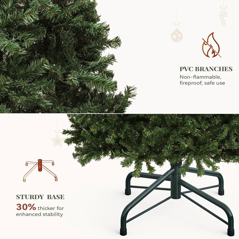 Yitahome Arbol De Navidad Artificial Con Bisagras Verde Prei
