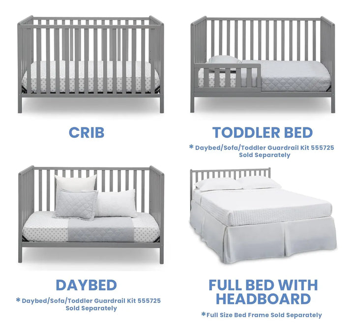 Cuna Convertible 4 En 1 Delta Children - Seguridad