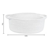 Abenkle Linda Cesta Pequeña Tejida Con Asas, 12.0 X 8.0 X 5.