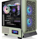 Gabinete Ceres 300 Matcha Green Tg Argb con 3 ventiladores Tt