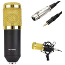 Microfono Condensador Profesional Bm-800 + Tarjeta De Sonido Negro/dorado