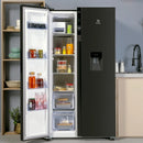 Nevecón Electrolux no frost side by side 528L inverter negroERSA53K3HVB