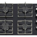 Estufa De Empotrar Vidrio Templado 60x45cm Gas Natural 6309 Color Negro