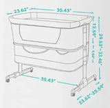 Cuna Para Bebé De Viaje 3 En 1 Nordmiex Junto Cama Moises Gris