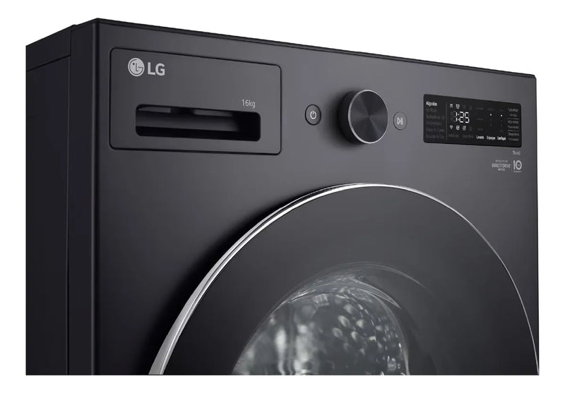 Lavadora Lg Carga Frontal Wo16egnts6p 16kg Aidd Petcare Gris Negro