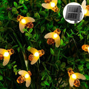 Instalación Led De Abejas Luminosas Recargable Panel Solar