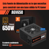 Fuente Poder Pc 650w Bronce 80+ 600 W 80 + 650 Certificada Negro