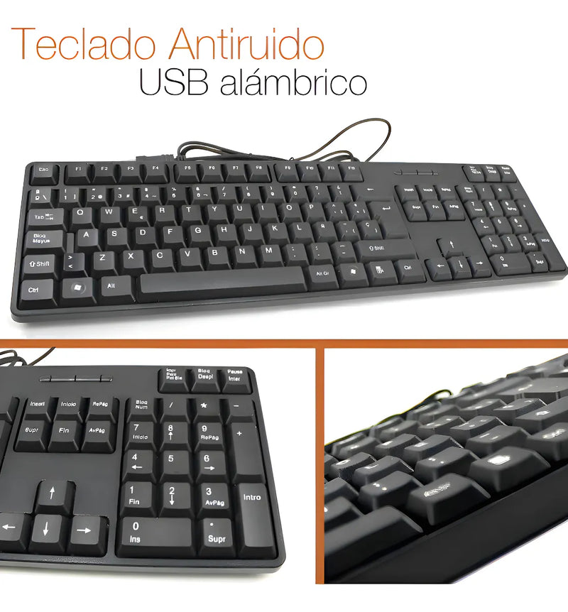 Teclado Antelope Conexión Usb Plug And Play, Tj-818 Negro