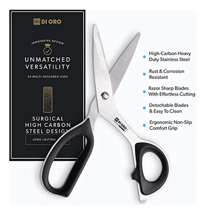 Juego De Tijeras De Cocina De Acero Inoxidable De 2 Piezas