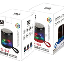 Mini Parlante Bluetooth Fm Tf Aux Recargable Led Rgb Color Rojo