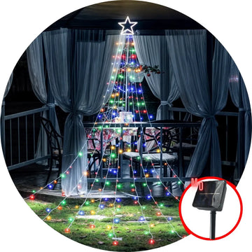 Instalación Led En Forma De Árbol De Navidad Solar Multicolo Multicolor