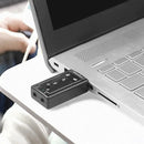 Tarjeta De Sonido Usb 7.1 Control De Volumen Adaptador