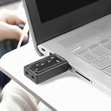 Tarjeta De Sonido Usb 7.1 Control De Volumen Adaptador