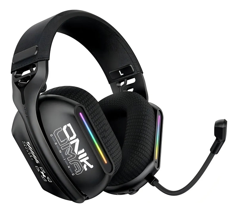 Audífonos Gamer Onikuma Gt808 Tri-mode Compatible Ps5 Color Negro