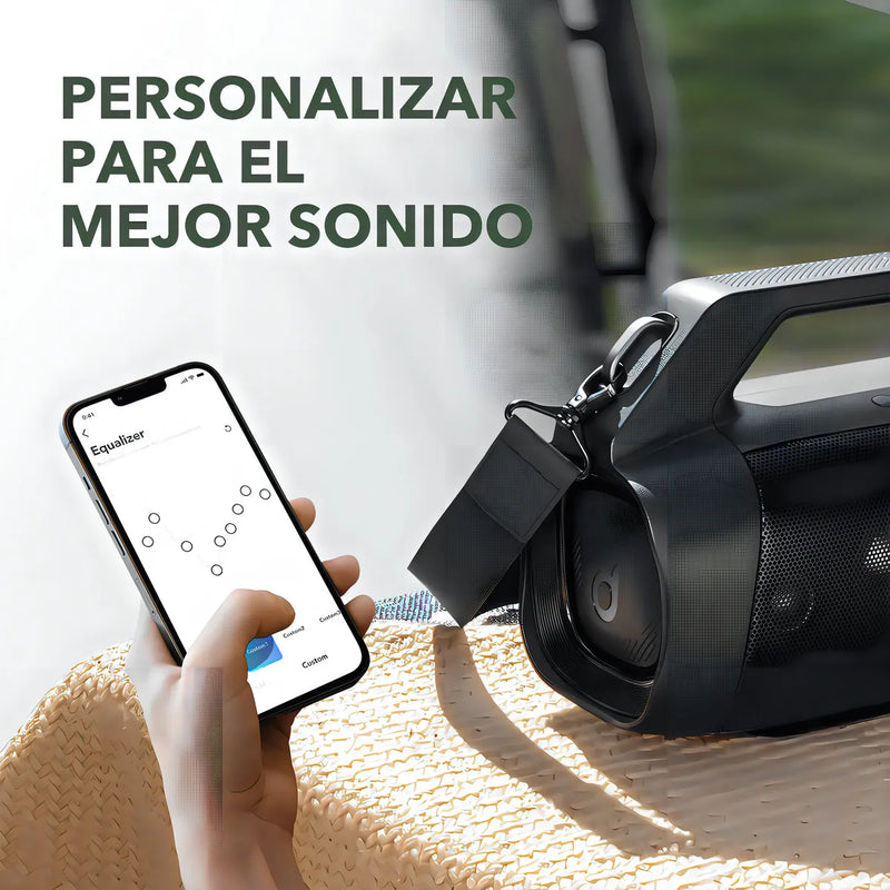 Parlante Soundcore Motion Boom Plus A3129011 A3129 portátil con bluetooth waterproof negra