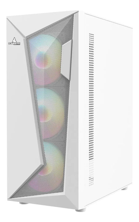 Gabinete Gamer Iceberg Flow D Blanca Argb 4 Ventiladores Blanco